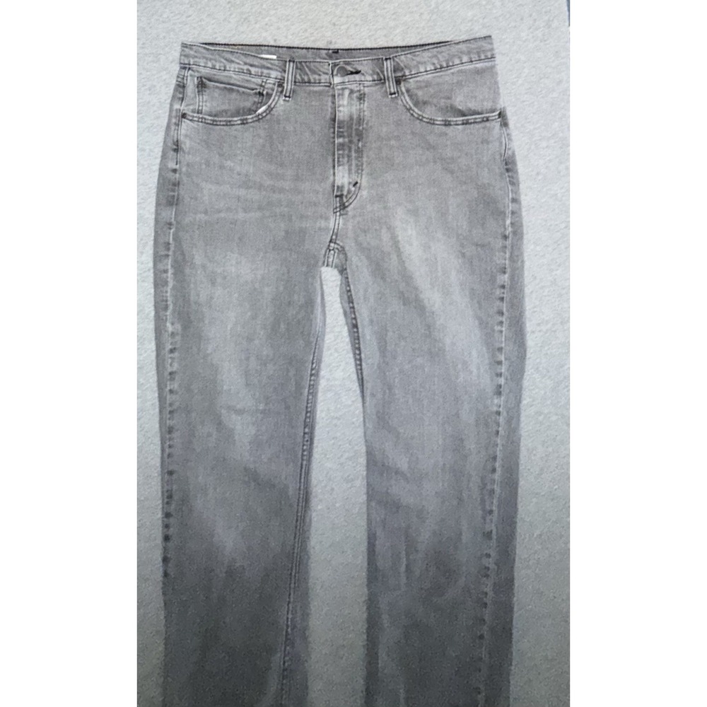 Levi 514 Mens Straight Fit Gray Jeans Size 36x30 Denim Pant Stretch Buttery Soft - Picture 2 of 13